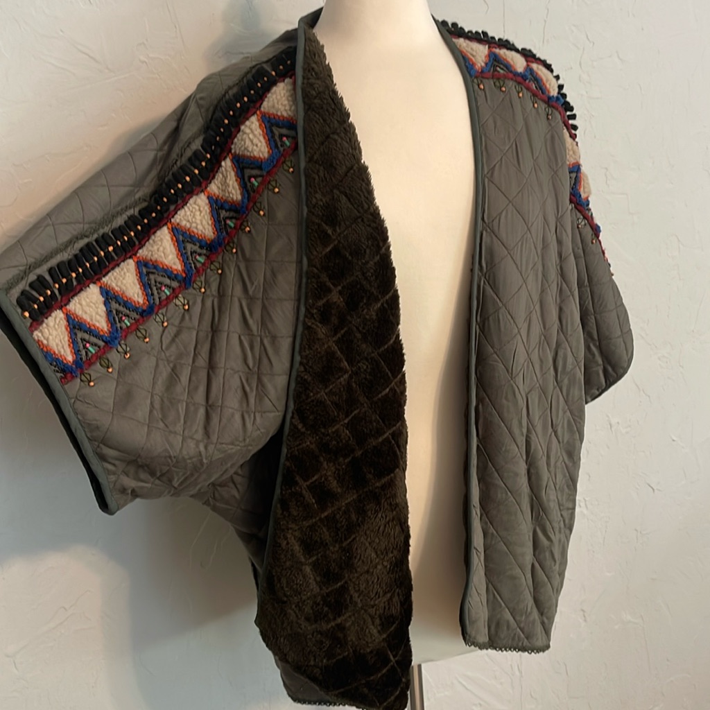 Brand New And Unique BlNk Uk Quilted Jacket From Anthro